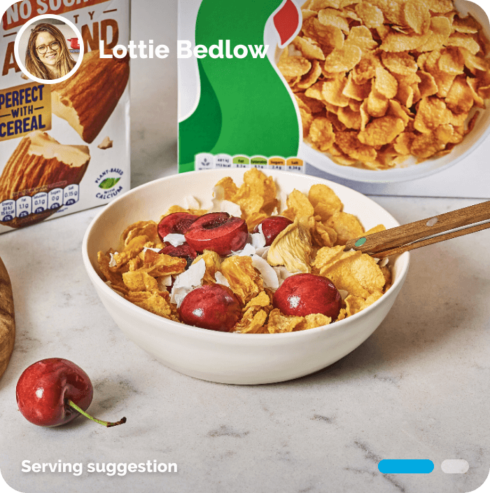 Kellogg’s Corn Flakes with pineapple & coconut