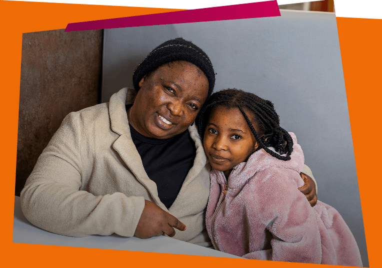 Adeola and Ruth smiling