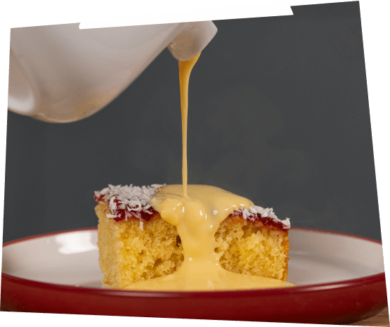 Shelaine’s Coconut & jam sponge cake