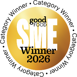 Good Food SME Shortlisted 2026 award badge