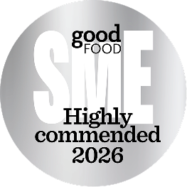 Good Food SME Highly Commended 2026 award badge