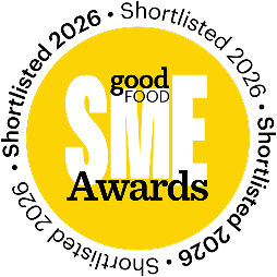 Good Food SME Shortlisted 2026 award badge